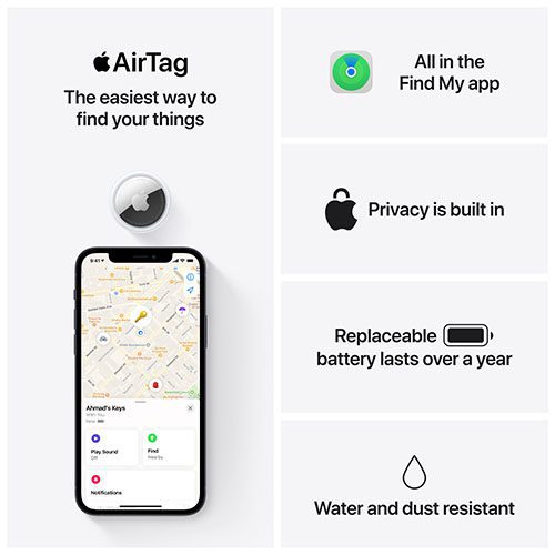 عبوة واحدة من Apple AirTag 