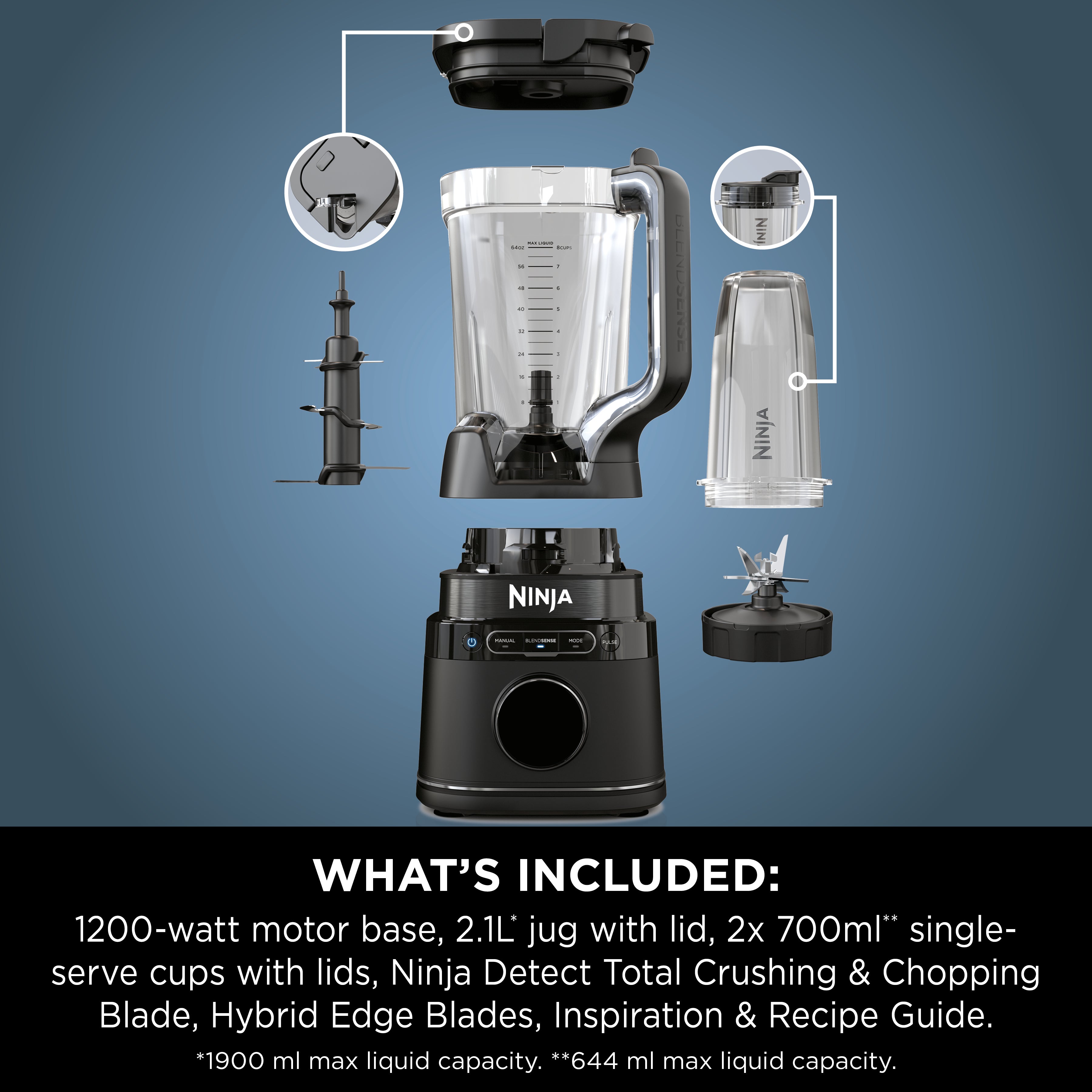 Ninja Detect Blender with Cups TB301