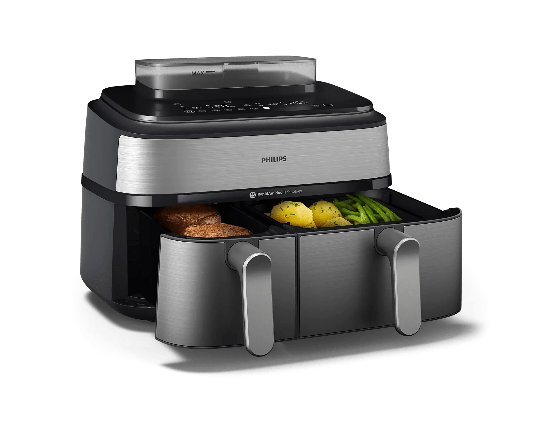 Philips AirFryer 5000 Series Dual Basket with Steam 9L NA555/09